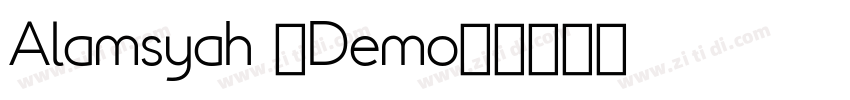 Alamsyah (Demo)字体转换